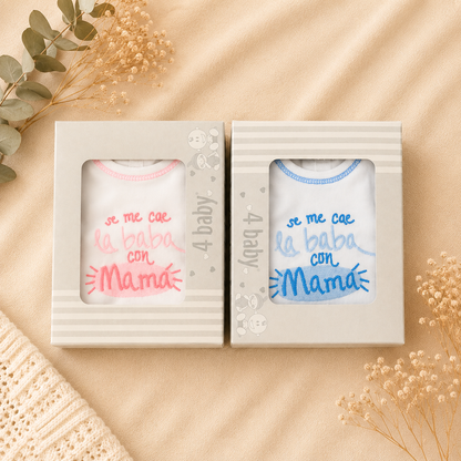 Pack 2 Bodis “Se me cae la baba” – Mamá y Papá